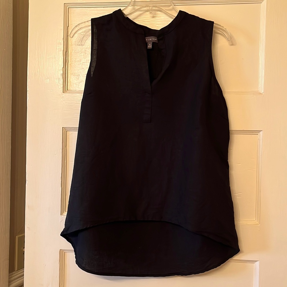 The Limited Black Linen Tank